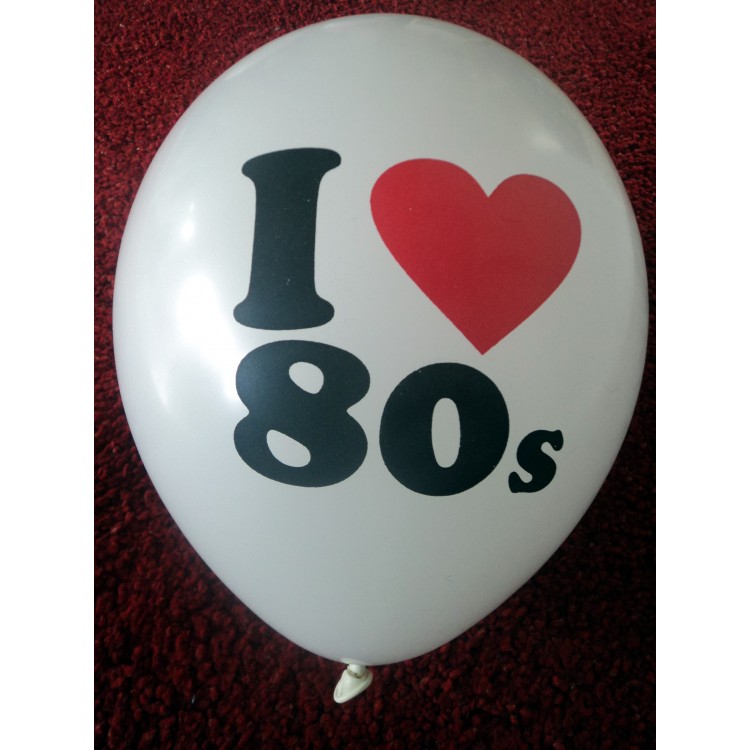 I Love 80s Balloons 80s Balloons 80s Themed Party Balloons